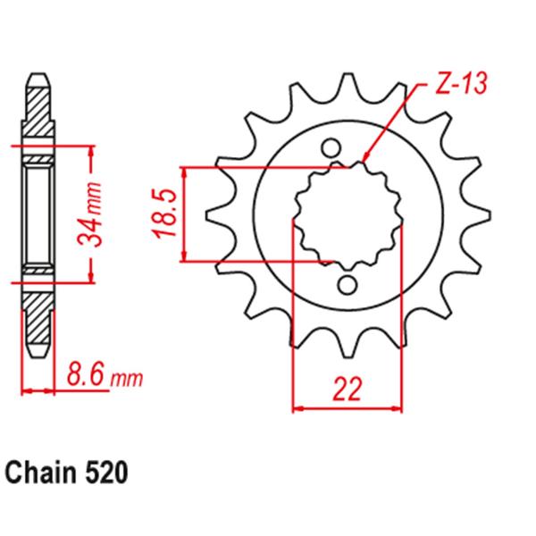 Front Sprocket KTM K09