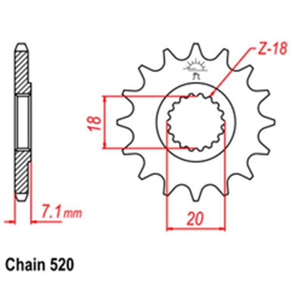 Front Sprocket SUZUKI 415