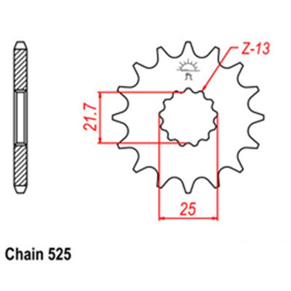 Front Sprocket YAMAHA & KAWASAKI 185