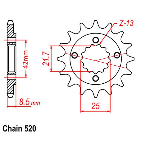 Front Sprocket HONDA  & KAWASAKI 103