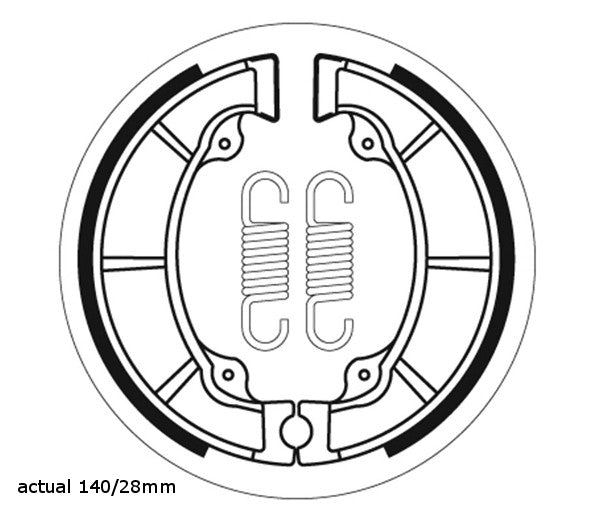 Brake Shoes SBS 2040 Kawasaki