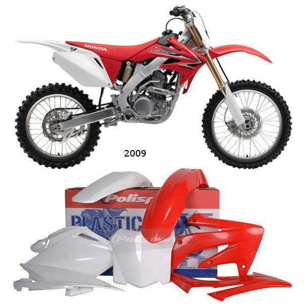Plastic Kit CRF 250R 2008->2009 Polisport