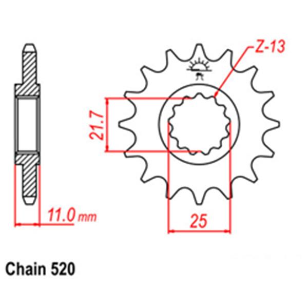 Front Sprocket YAMAHA YC3