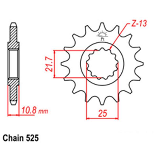 Front Sprocket YAMAHA 4AS