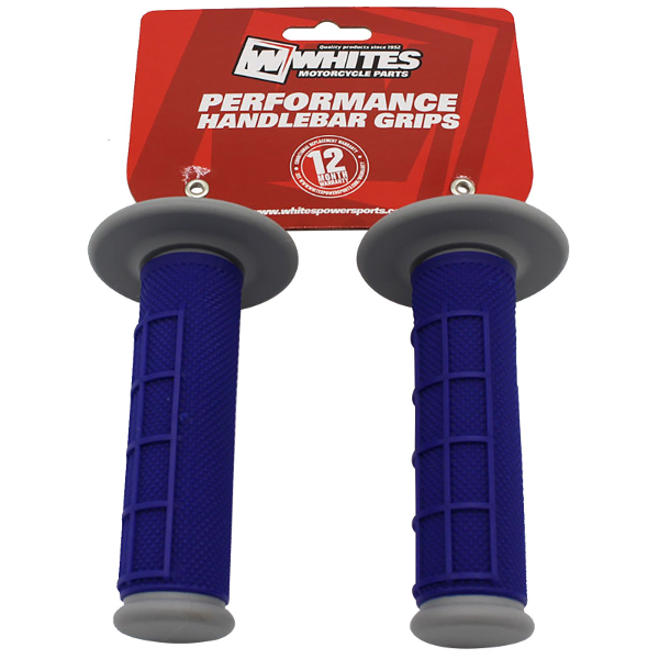 Whites MX Half Waffle Grip Grey/Blue