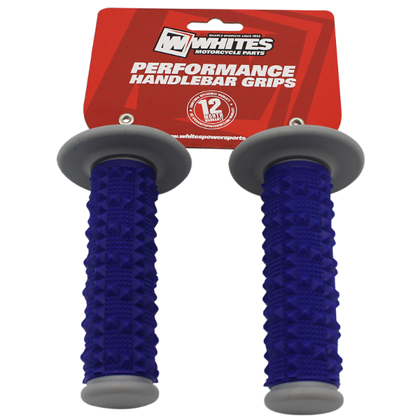 Whites MX Full Large Diamond Grip 2 Grey/Blue