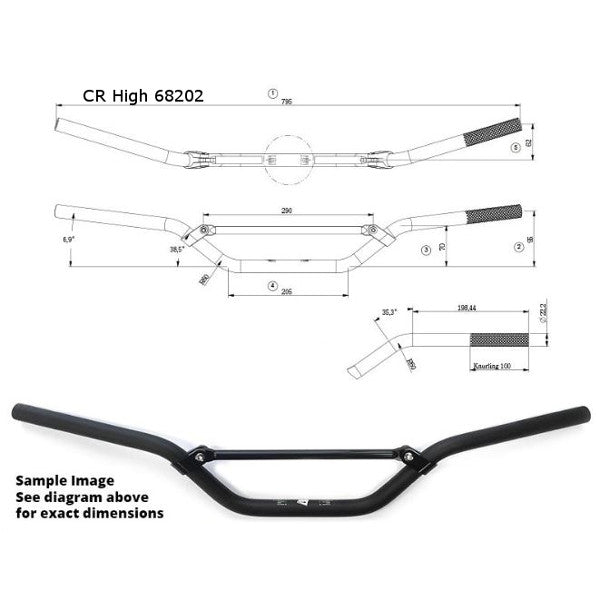 Handlebar Standard Size Senior Bends