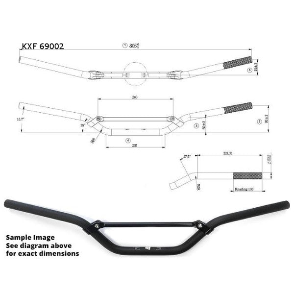 Handlebar Standard Size Senior Bends