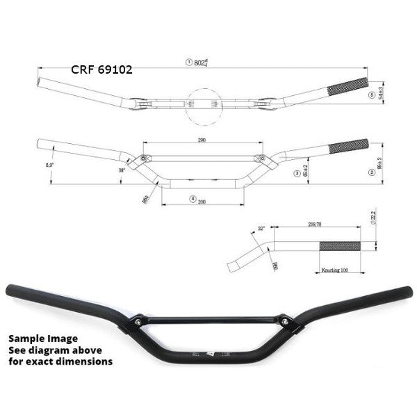 Handlebar Standard Size Senior Bends
