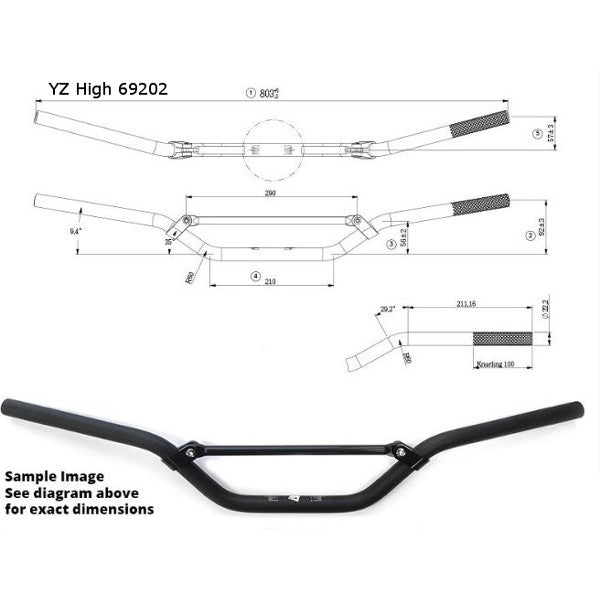 Handlebar Standard Size Senior Bends