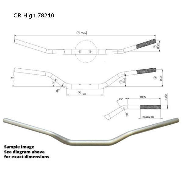 Tapered Alloy Handlebar Senior Bends