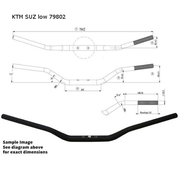 Tapered Alloy Handlebar Senior Bends