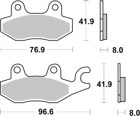 Disc Pads SBS 638LS rear