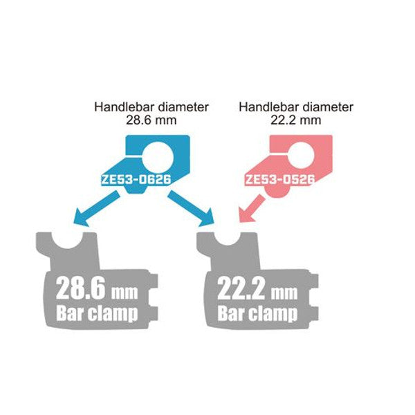 Zeta Off Set Bar Risers
