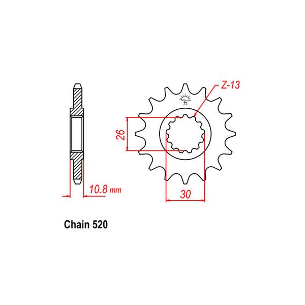 Front Sprocket YAMAHA YC2