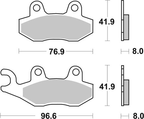 Disc Pads SBS 611LS rear