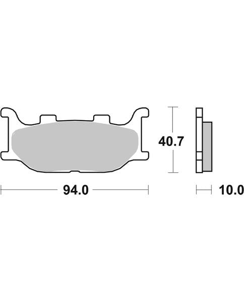 Disc Pad SBS 691HF front