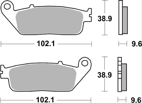 Disc Pad SBS 700HS front