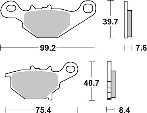 Disc Pads SBS 820RSI RM 85