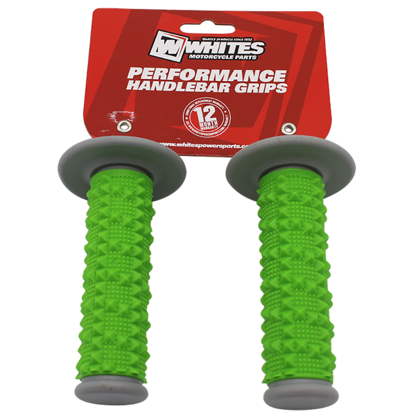 Whites MX Full Large Diamond Grip 2 Grey/Green