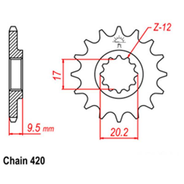 Front Sprocket KTM K03