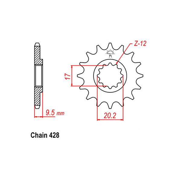 Front Sprocket KTM K04
