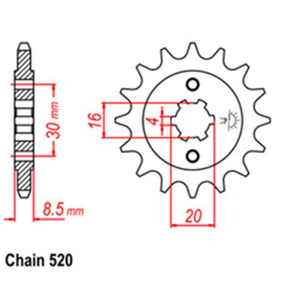 Front Sprocket Husqvarna Q01