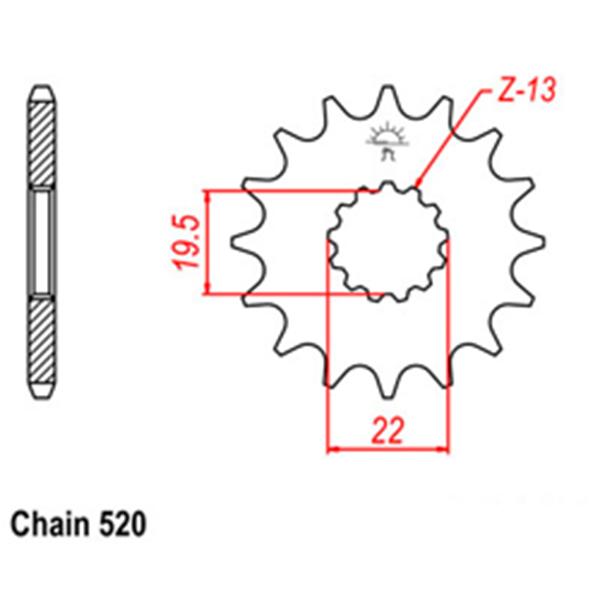 Front Sprocket SUZUKI 05C