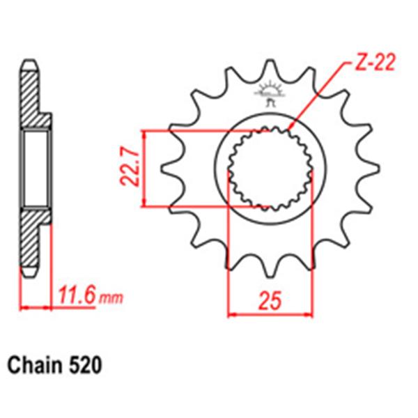 Front Sprocket POLARIS P01