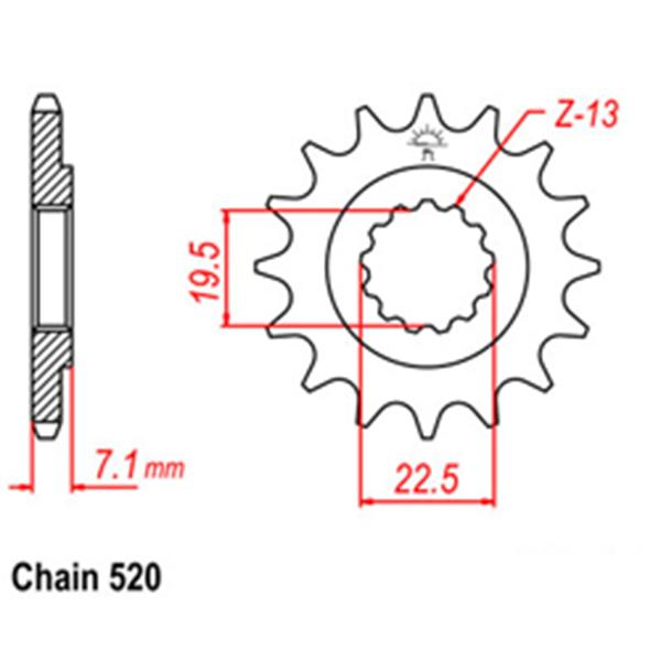Front Sprocket SUZUKI 374
