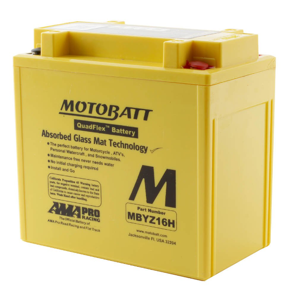 Motobatt MBYZ16H 12V Battery