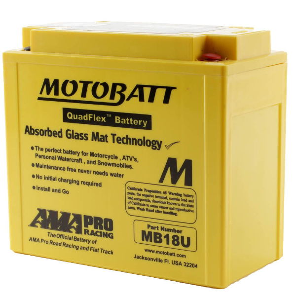 Motobatt MB18U 12V Battery